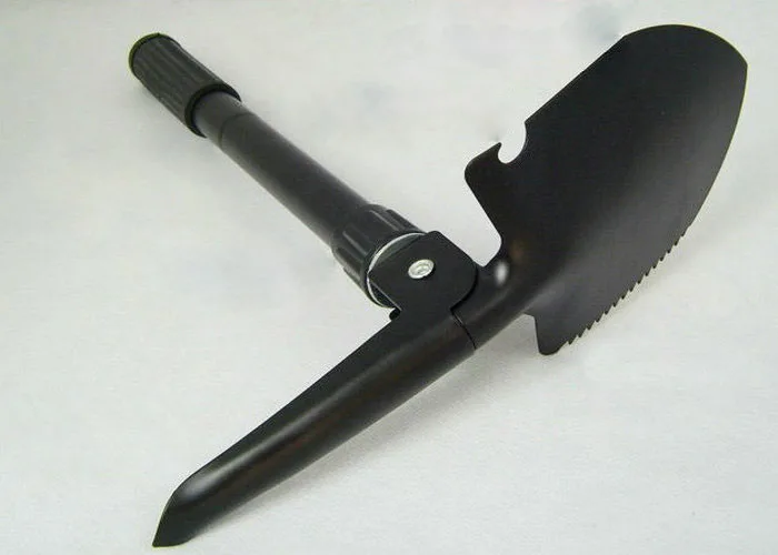 Small Multi-function Folding Shovel Spade with Compass Camping Shovel