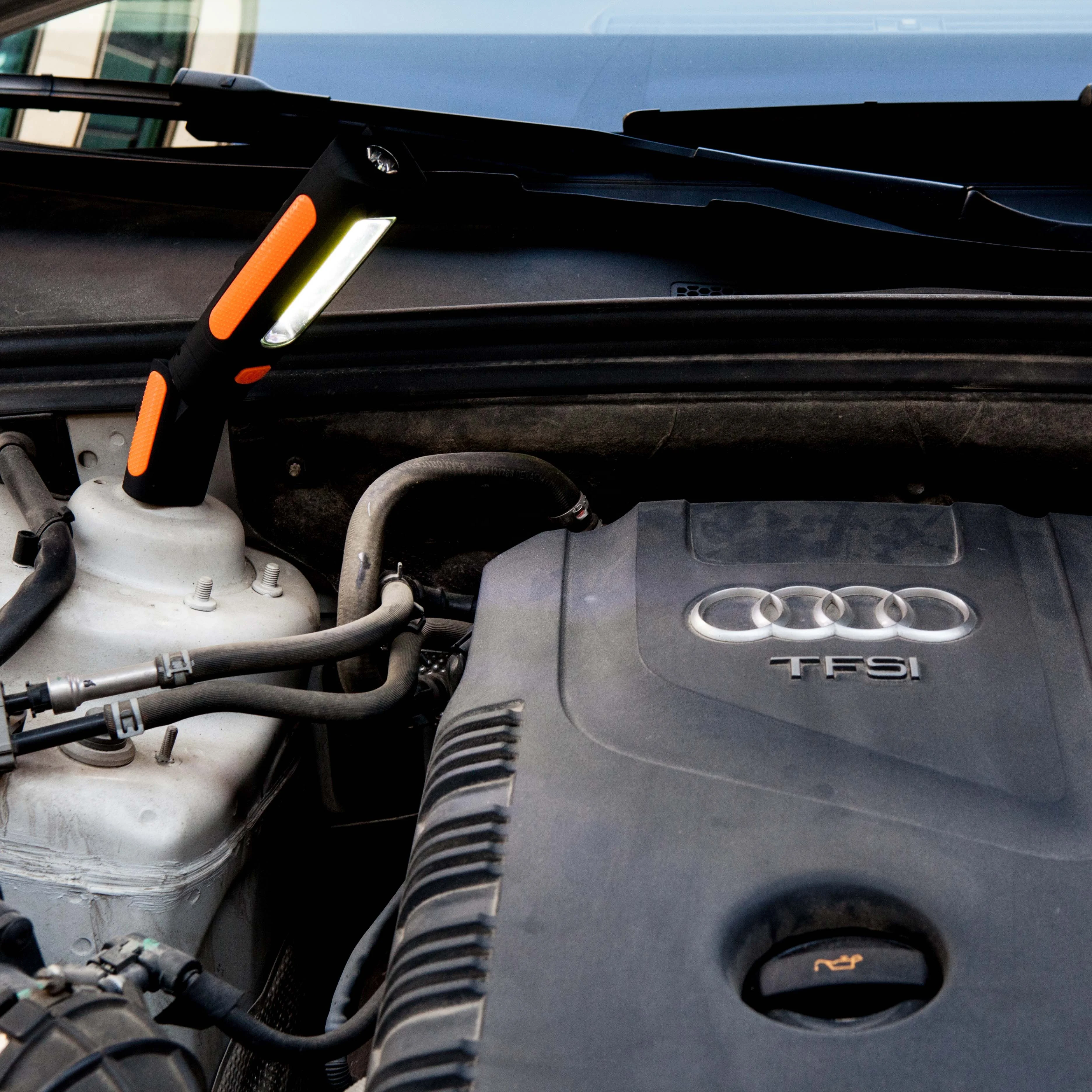 360 Degree Foldable COB Work Light 3W Inspection LED Rechargeable Work Light With Magnetic Base