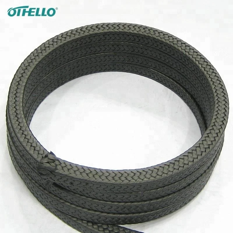 Non Asbestos PTFE Braid packing with oil and graphite
