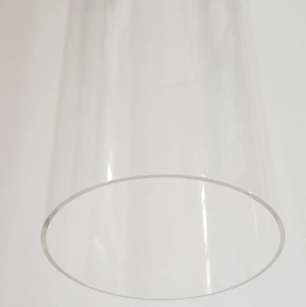 Прозрачная кварцевая стеклянная трубка большого диаметра или большая боросиликатная из пирекса