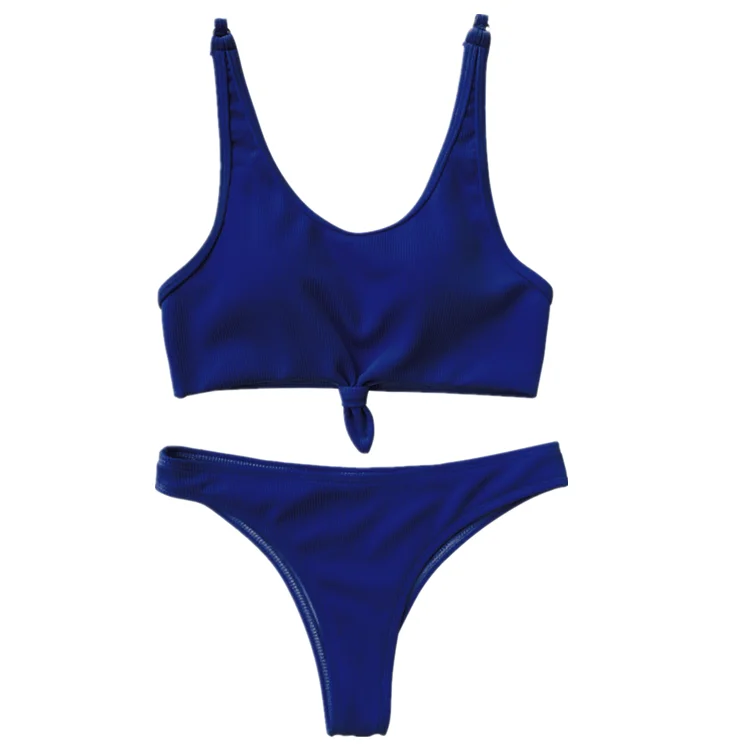 Cikini  2021 design beachwear fasten front knot  tie knot bikini