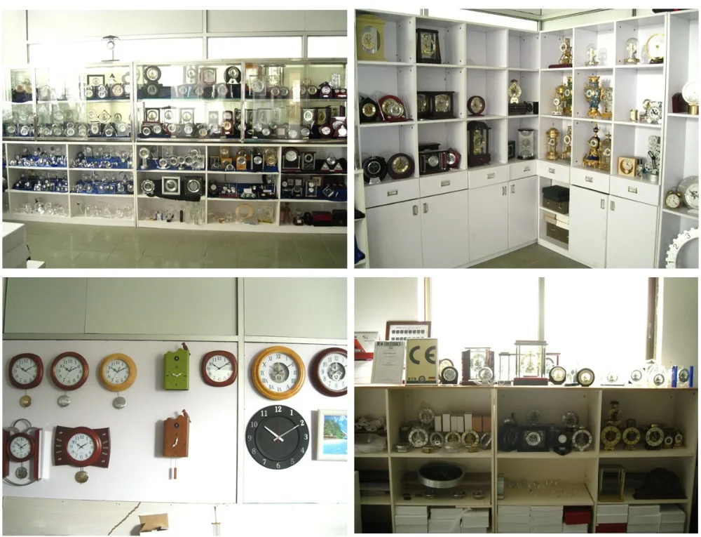 K8033 Office table clock with pen