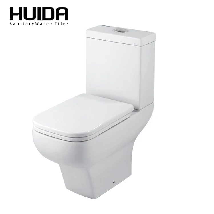 HUIDA China Factory Sanitary Ware Ceramic Toilet Bathroom Close-Coupled Toilet