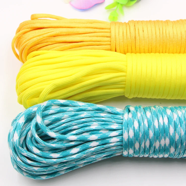 Outdoor parachute cord lanyard/7 strands core 550 paracord survival rope