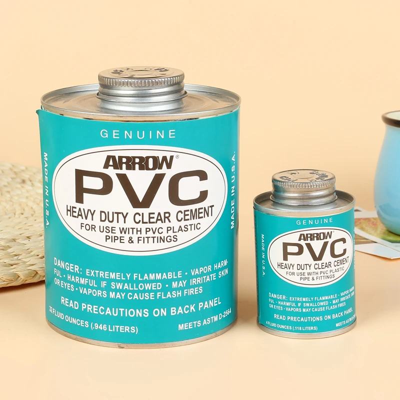 quick and strong all purpose iron cans pvc glue for sewer pipe
