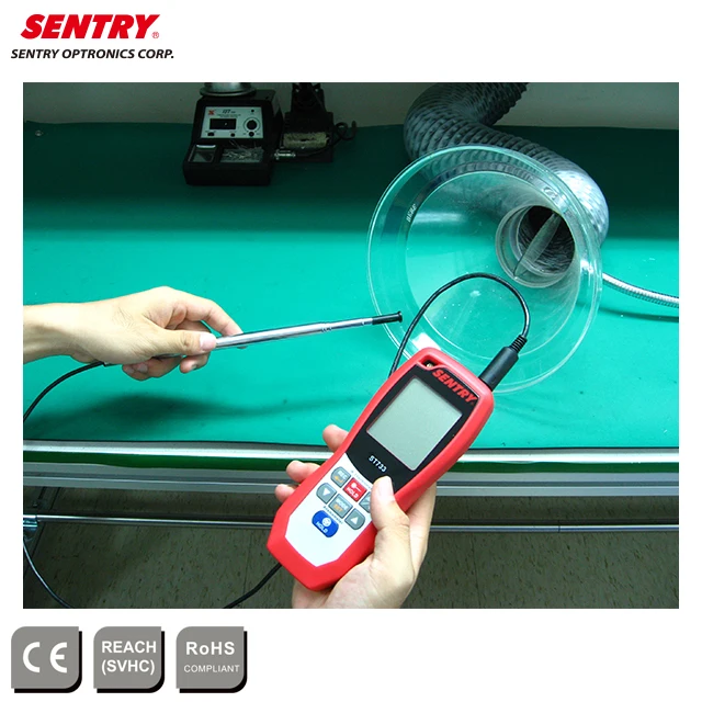 Handheld Thermo Anemometer with sensitive hot-wire