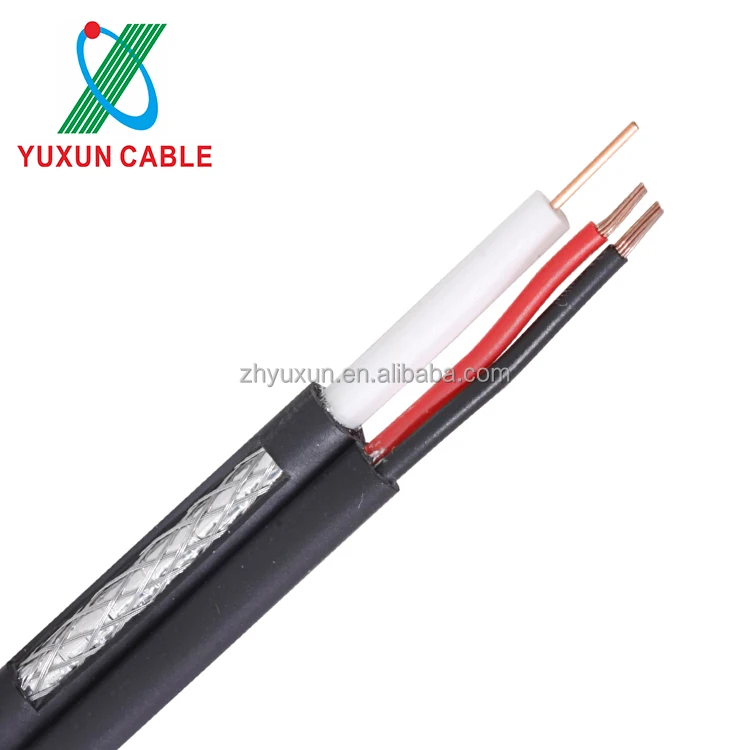 CCTV коаксиальный кабель для кабельного телевидения производитель лучшей цене KX6 RG6 RG58 RG59 кабель видеонаблюдения