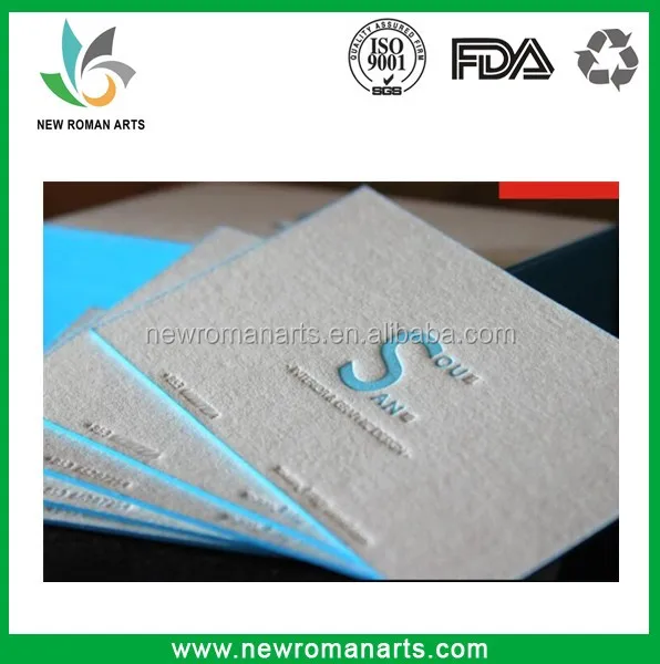 Customized Beautiful Design Business Card Printing Deboss/Emboss,White Background Luxury Foil Stamping Paper Card