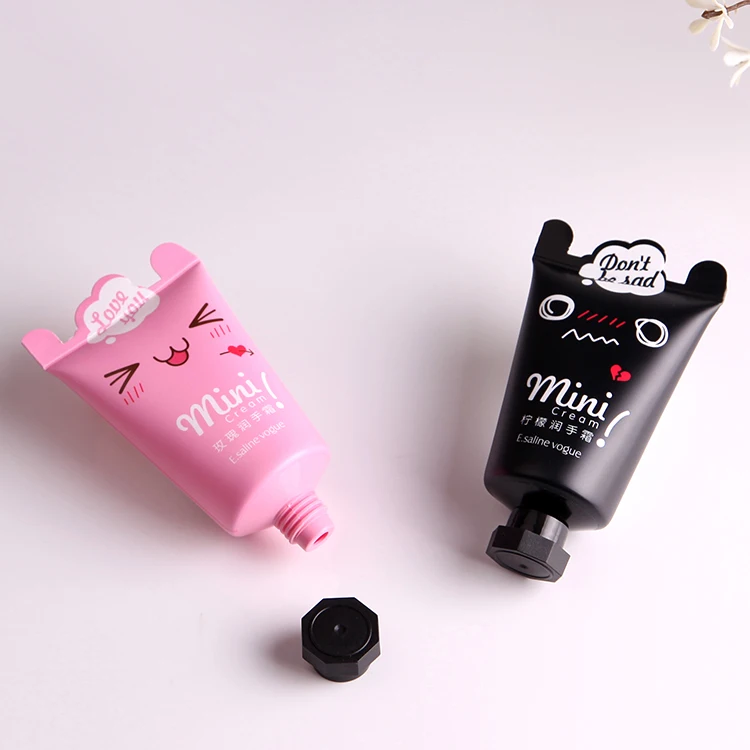 Unique cute hand cream tube special sealed PE tube with cute lid