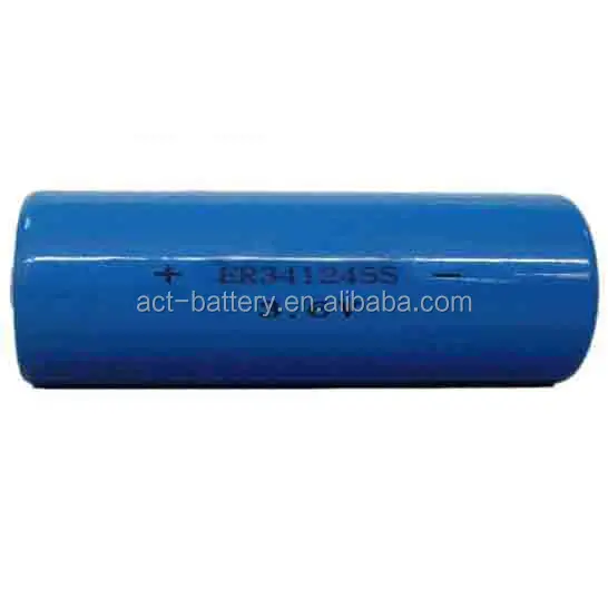 Double D size 38AH 36v lithium thionyl chloride ER341245 battery for Oil drilling equipment