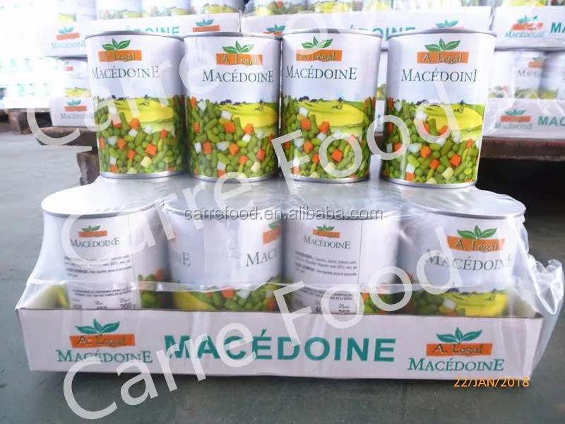 Macedoine 400g for A Legal to africa market to tincan or apapa port NG