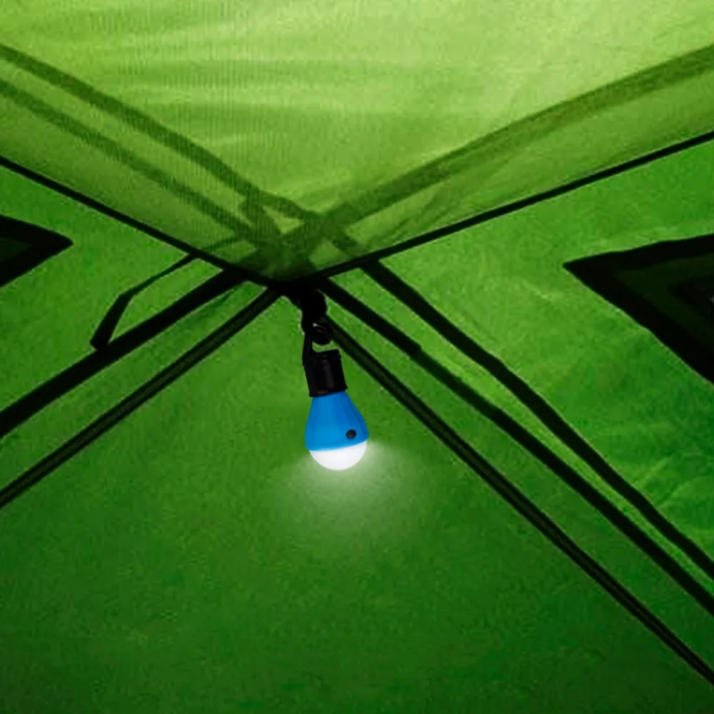 Portable Battery Powered Hanging Tent Lamp Emergency LED Camping Bulb Light Camping Lantern with Three Speed Mode