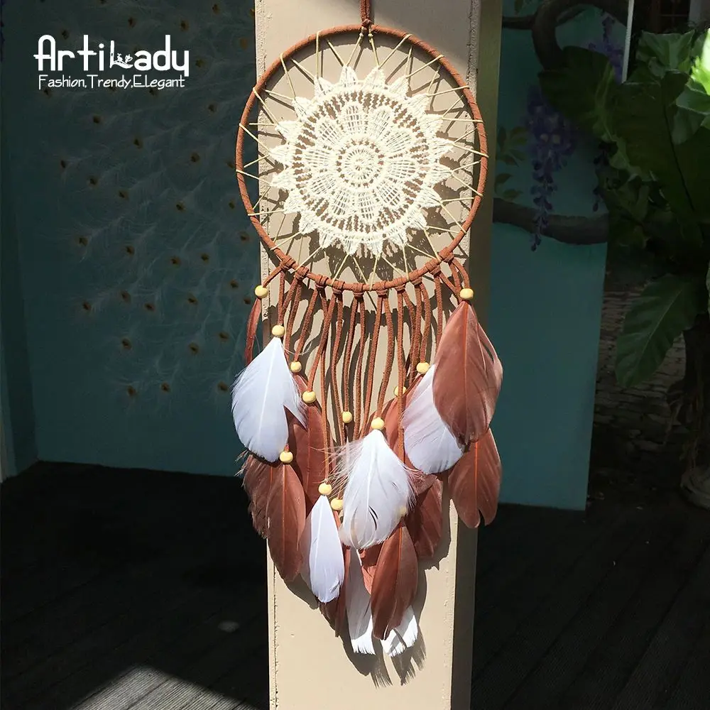 Artilady креативный европейский стиль украшения для дома перо кулон Ловец снов