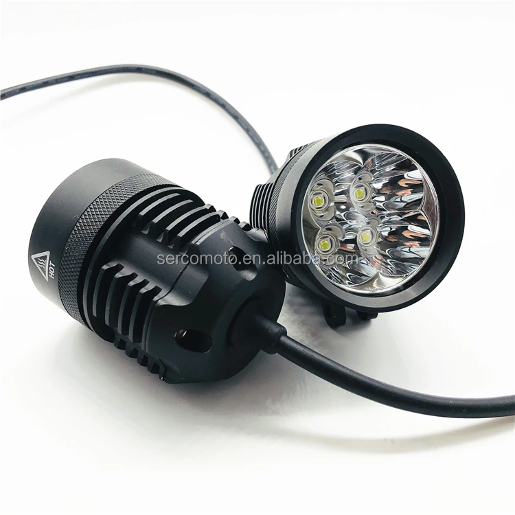 HOT Rage Waterproof IP68 30W LED Motorcycle Headlights For Dirt Bike Moto Light Motorbike Driving Light