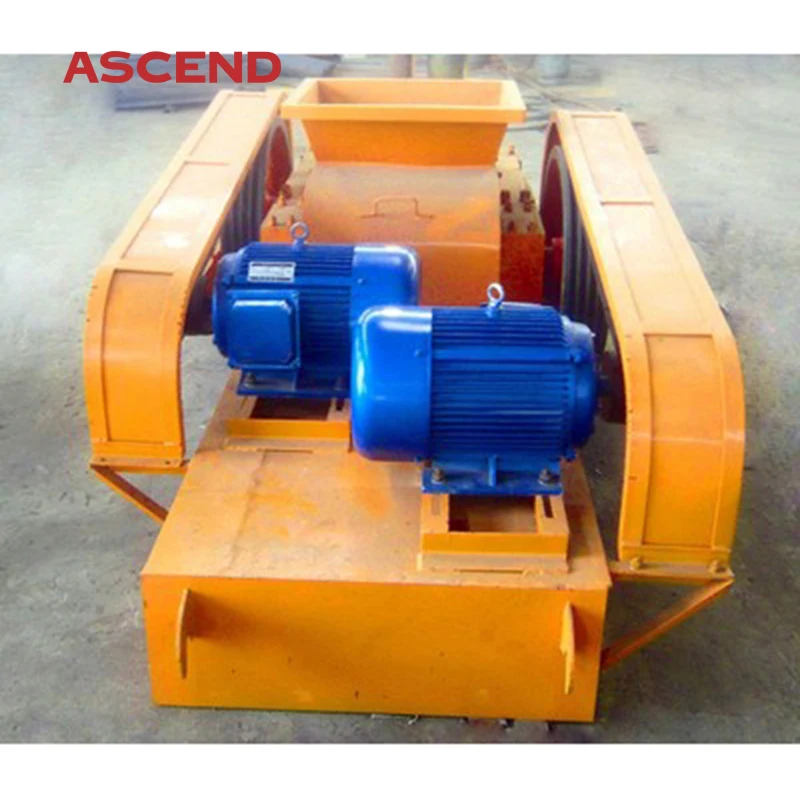 High quality choke coal smooth double roller crusher for concrete, clay and feldsaprt