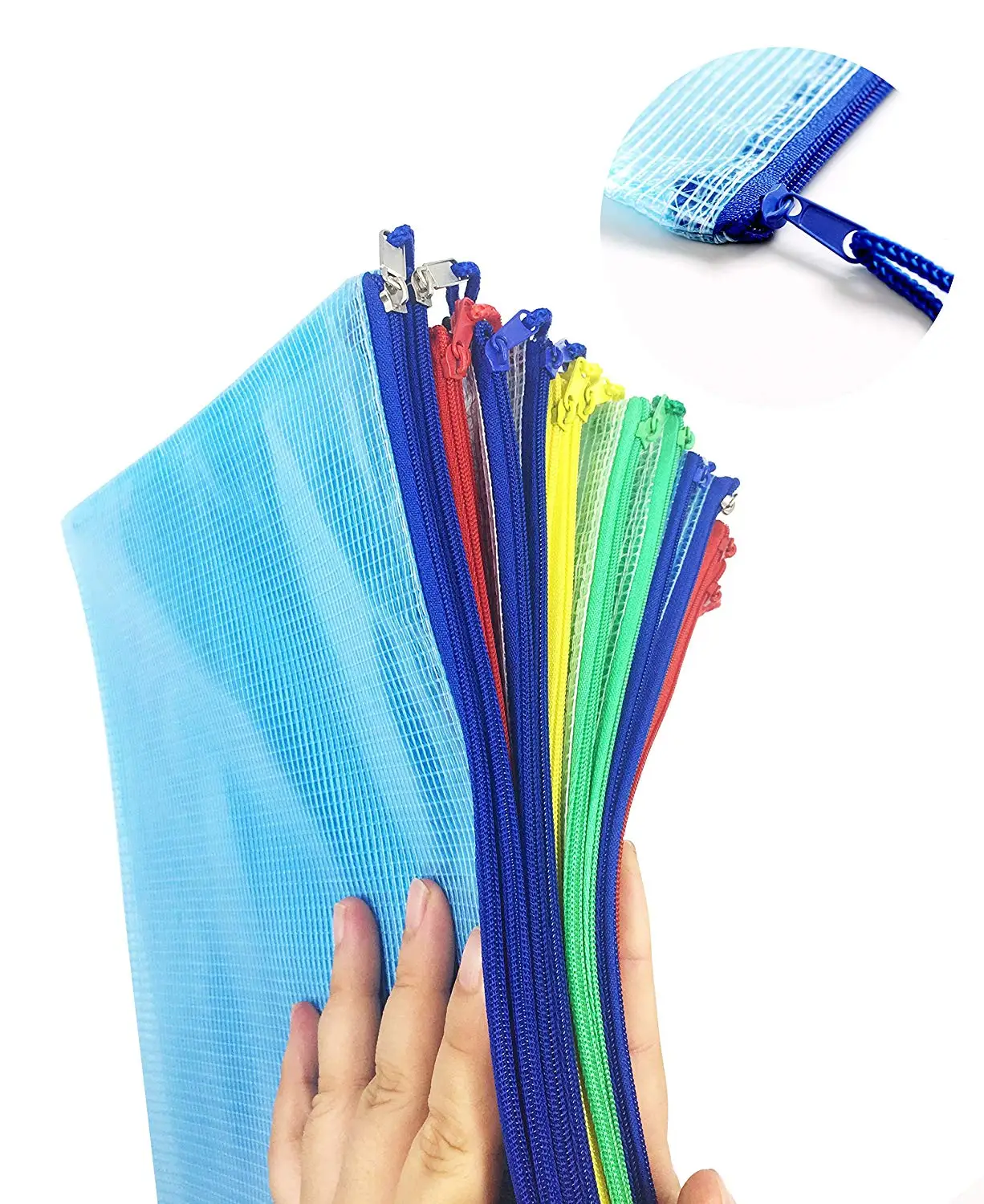 Unionpromo Custom Printed Office PVC File Folder File Wallet Zipped Lock Document Bag