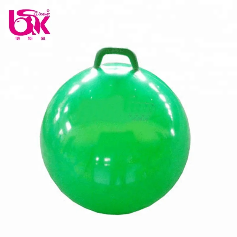 
Manufacturer Custom Size Kids Bouncy Handle Skippy Hopper Ball 