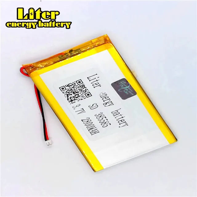 Plug1.5line 2 line 3,7 V 385585 литий-полимерный 405585 литий-ионная батарея 3,7 v 2800 mah аккумуляторная батарея