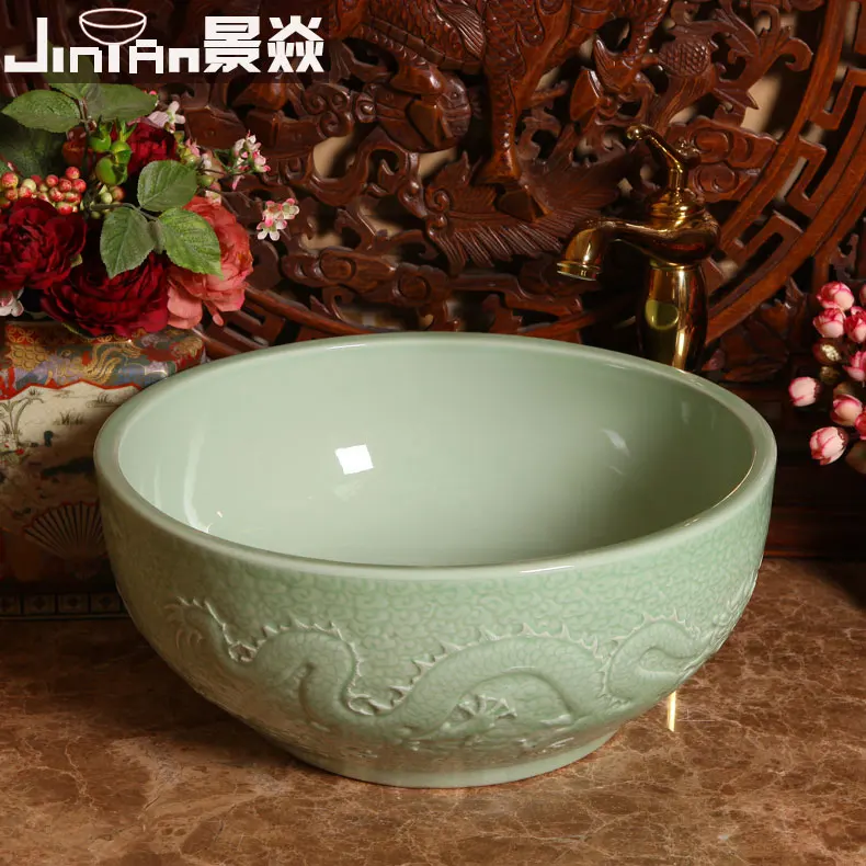 Уникальные фарфоровые раковины для ванной с ручной росписью