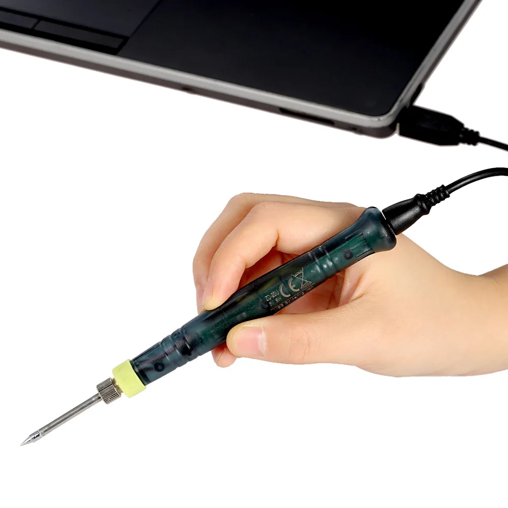  Паяльник для подключения к Мини USB портативный Электрический паяльный пистолет со светодиодным индикатором горячим утюгом сварочных работ Высококачественный нагревательный инструмент 5V