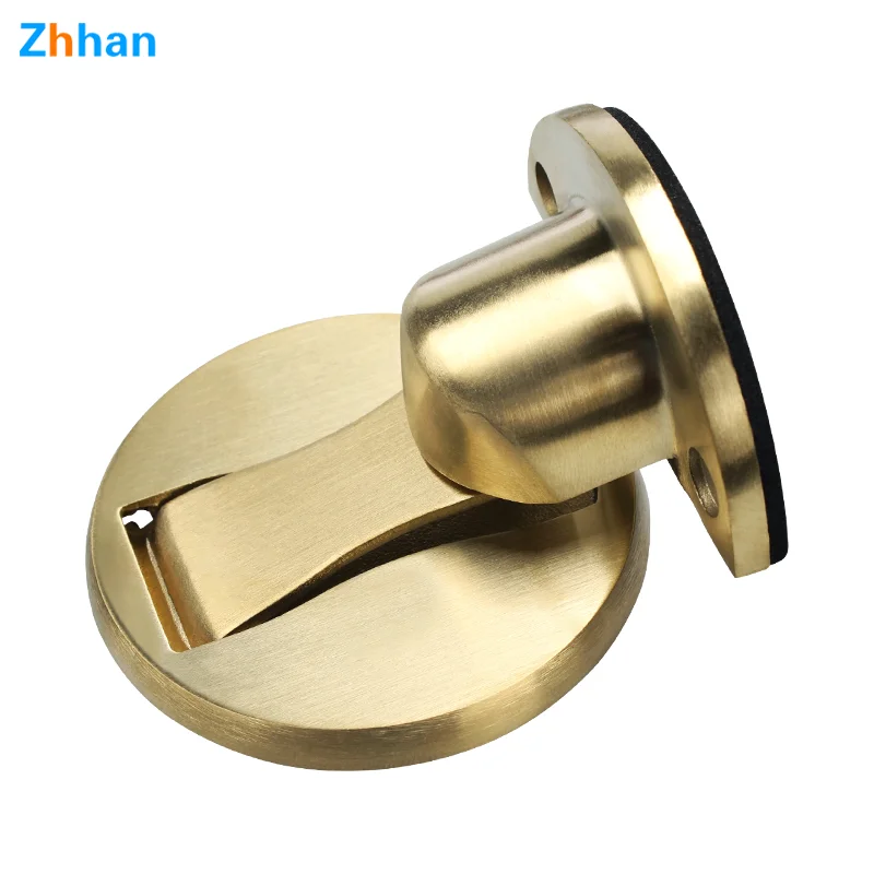 SUS304 stainless steel floor Mounted Accessories Adjustable Hardware Magnetic Antique Color Door Stopper Holder