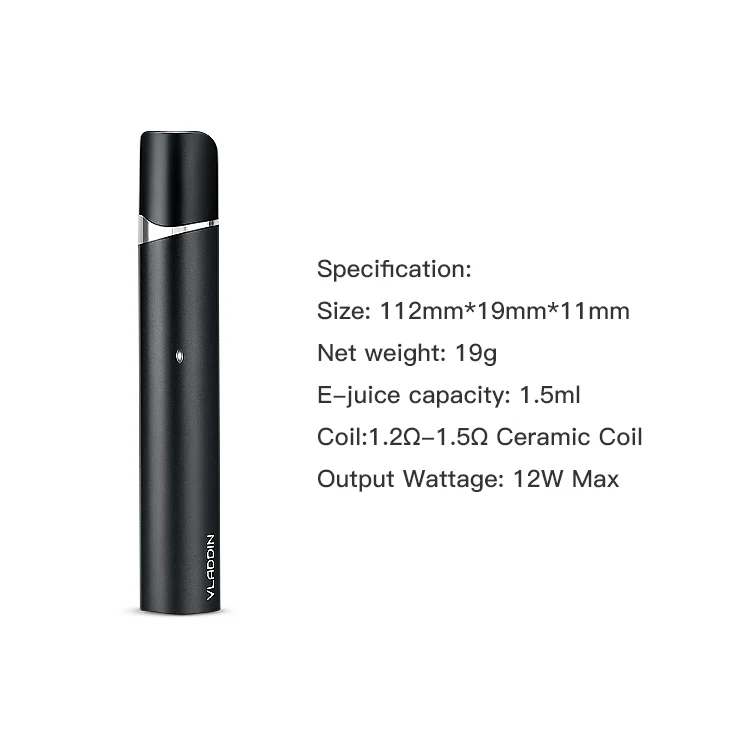 1.5ml Pod Capacity Vladdin Device Ultra Portable System Vladdin Prefilled Pods