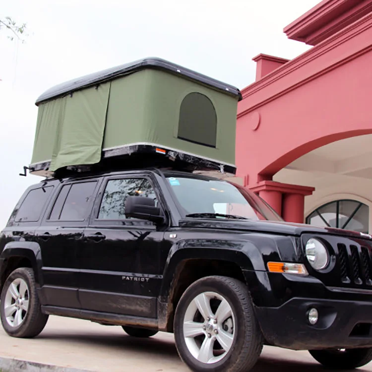 Factory wholesale Hardshell  big family camping roof tent For 3-4 people