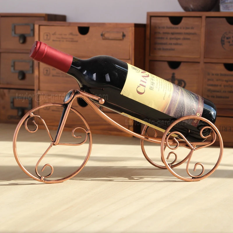 
Bicycle Wheel Bike Wine Rack home bottled restaurant tabletop display Ornaments 