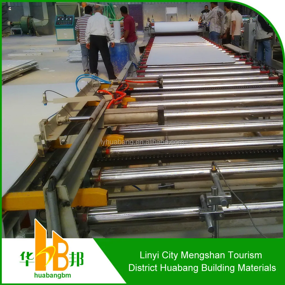 Low price and high quality level gypsum ceiling board making machine