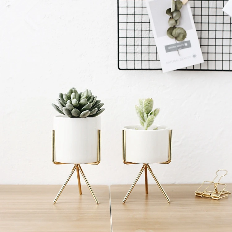 
Hot sale in ins wrought iron flower pot in garden home 