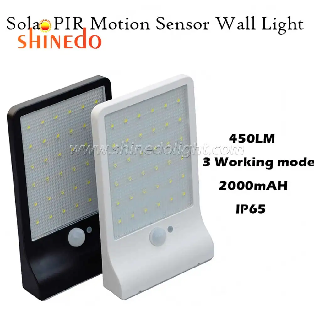 Super Bright Outdoor Wall Mounted Solar Motion Sensor Street Security Light