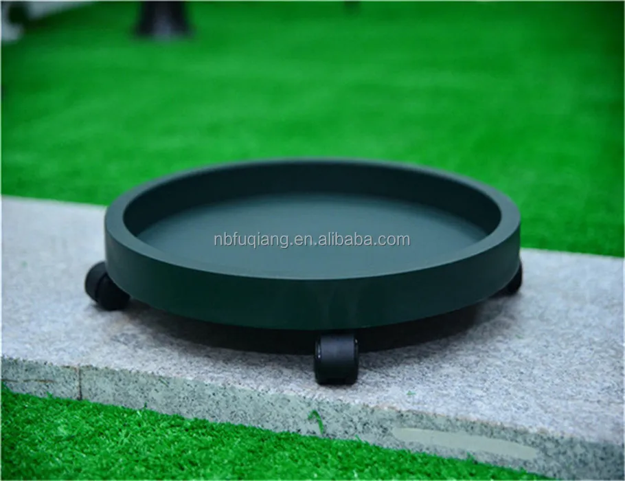Plastic Flower plant Pot Tray with Casters