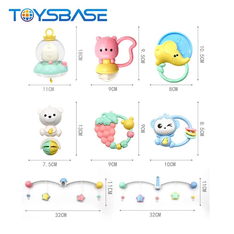 Сенсорный пластиковый вращающийся колокольчик, детская игрушка