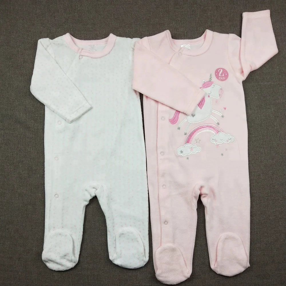 Briantex Wholesale Baby Wear Warm Velour Romper Breathable Baby Onesie Born Baby Clothes 2pcs Set New Clothing Sets Full Fashion Winter