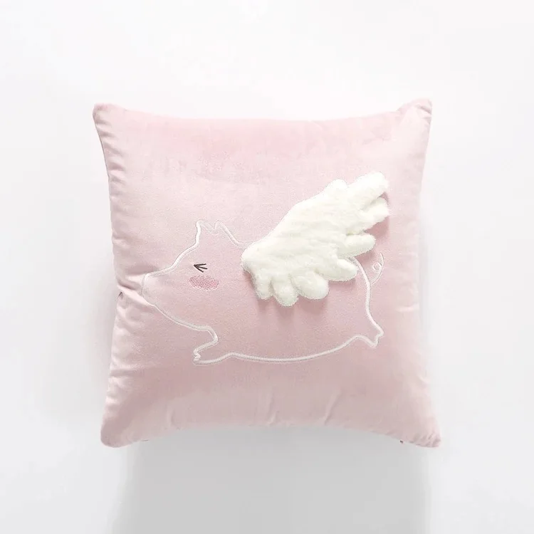 Cloud  Flannelette Home Decorative Square Throw Cushion Cover Sofa Waist throw pillow cover set