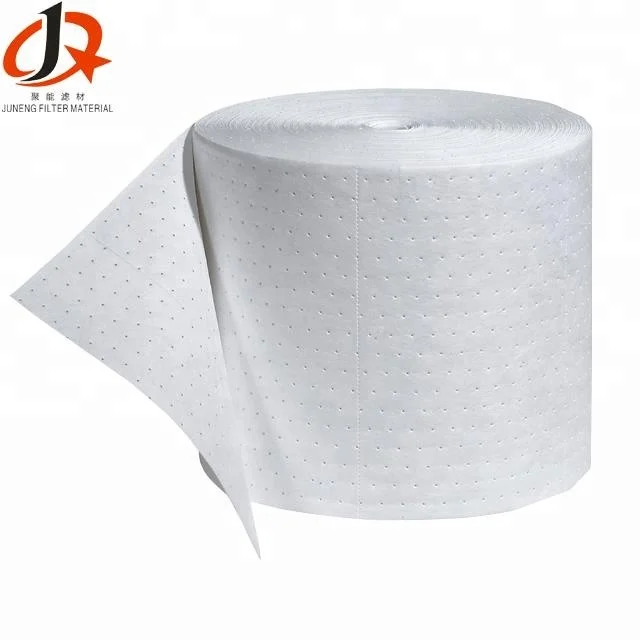 JUNENG Polypropylene Oil Absorbent Mat Clean Oil Leakage Quickly with High Oil absorb Efficiency