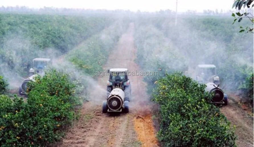trailer tank boom air blast sprayer use in orchard vineyard fruit farm