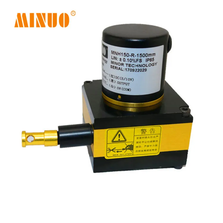 MINUO MNH-40 pull rope (pull wire) displacement sensor linear potentiometer 10k  wire displacement sensor