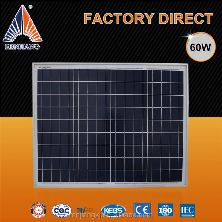best price hot sale 60W new or second hand solar panels