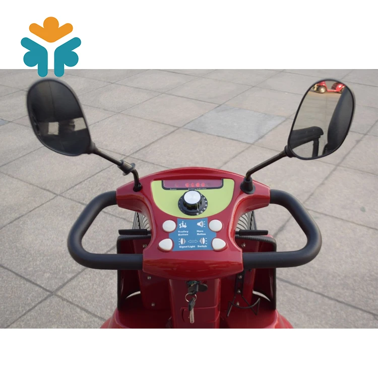 Portable Indoor Disability 250W Powered Scooters 4 Wheel Electric Scooter For Adult