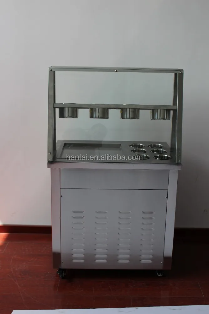 Thailand food fried yogurt fried ice cream making machine