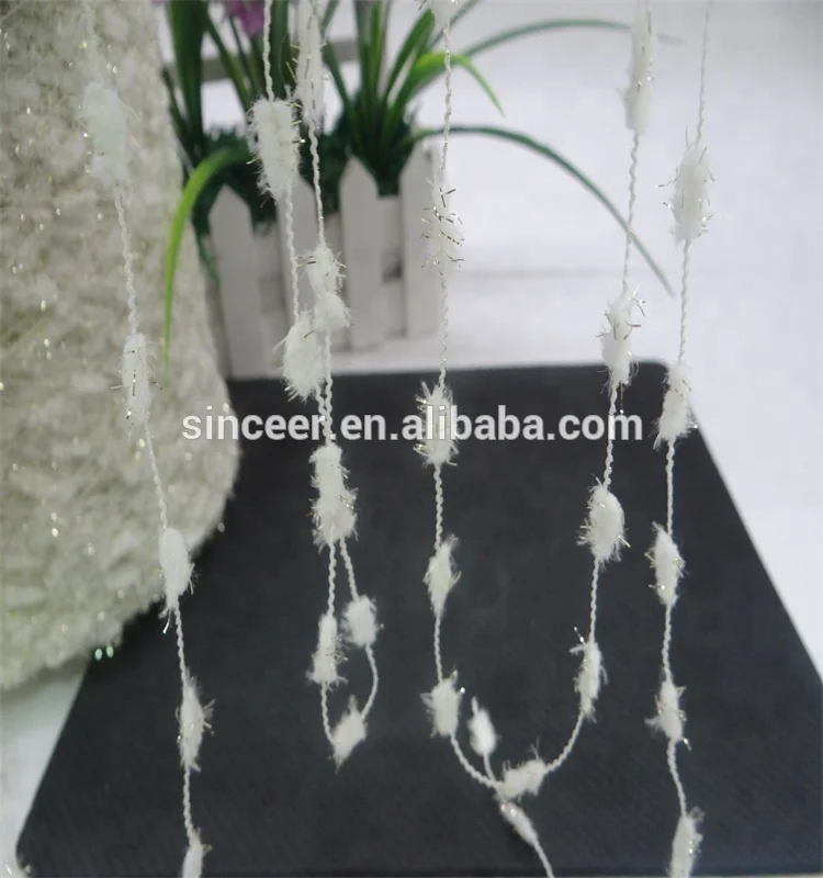 Factory price 1/3.4NM 100%Polyester fancy yarn slub yarn for knitting