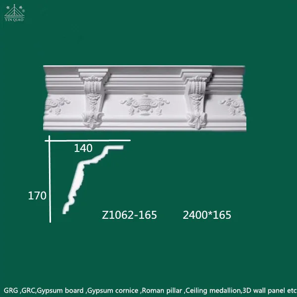 Gypsum Fiberglass Reinforced Fireproof Decorative Plaster Fireplace Frame Mantel