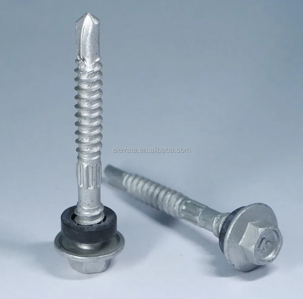 AS 3566 Indented Hex Flange Washer Head BSD Thread Reduce Point screw self-drilling