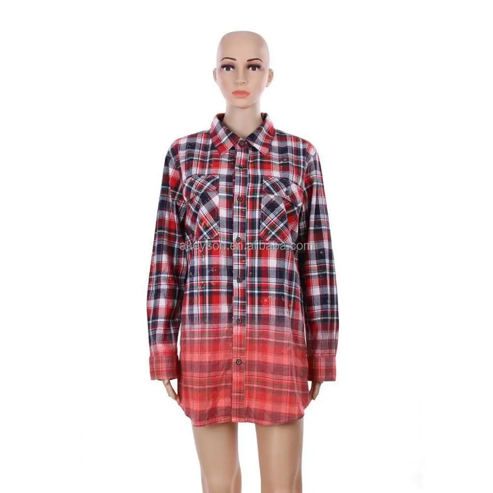 
New Arrival Personalized Hand Distressed Flannel Shirts 