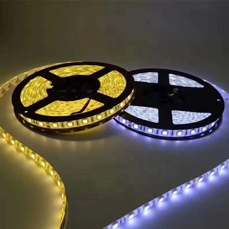 Водонепроницаемая светодиодная лента 2835 3528 5050 12 в 24 RGB