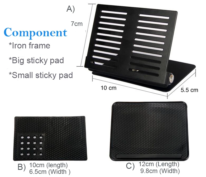Car Interior Accessories Car Mount Smartphone Holder Auto Phone Cushion For Mobile Phone Bracket Navigation Storage Cushion