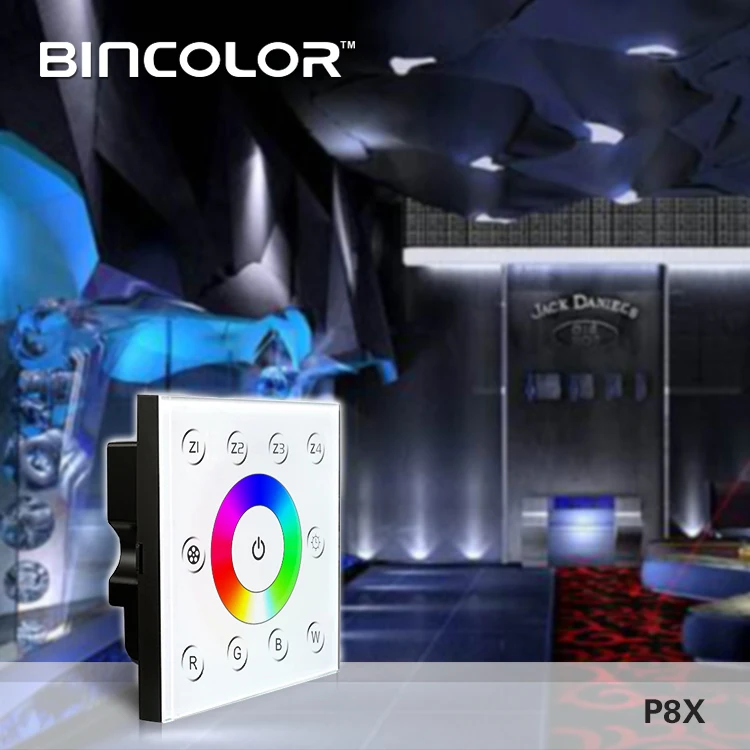 4 zone Slide Panel DMX512 2.4G rf Rgb Rgbw led light strips Dmx Controller Manual