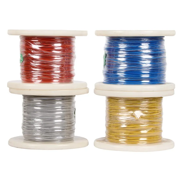 Изолированный провод из ПТФЭ, высокотемпературный кабель 10 ~ 32awg, термостойкий посеребренный медный провод