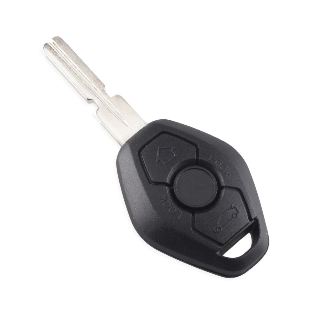 KEYYOU Car Key Case For BMW E38 E39 E46 EWS System 3 Button Key Remote Fob Case Replacement Car Key Shell Cover Keyless Fob